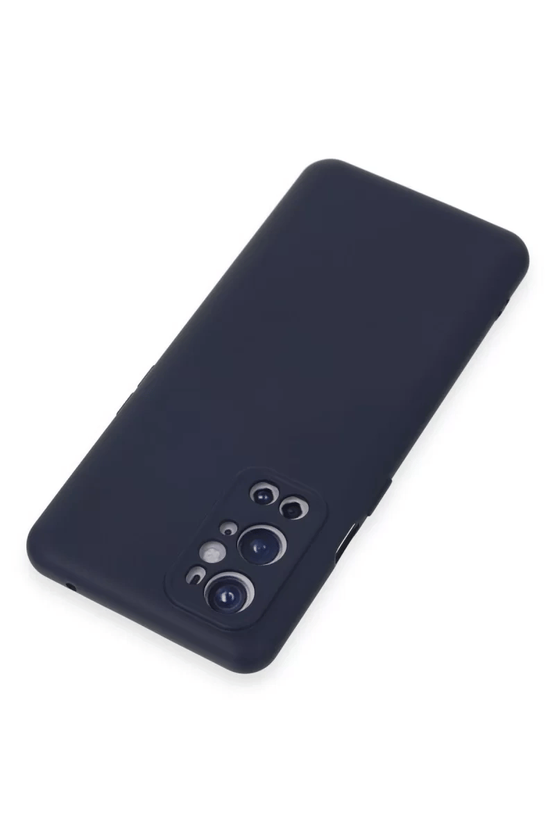 One Plus 9 Pro Kılıf Nano içi Kadife Silikon - Lacivert