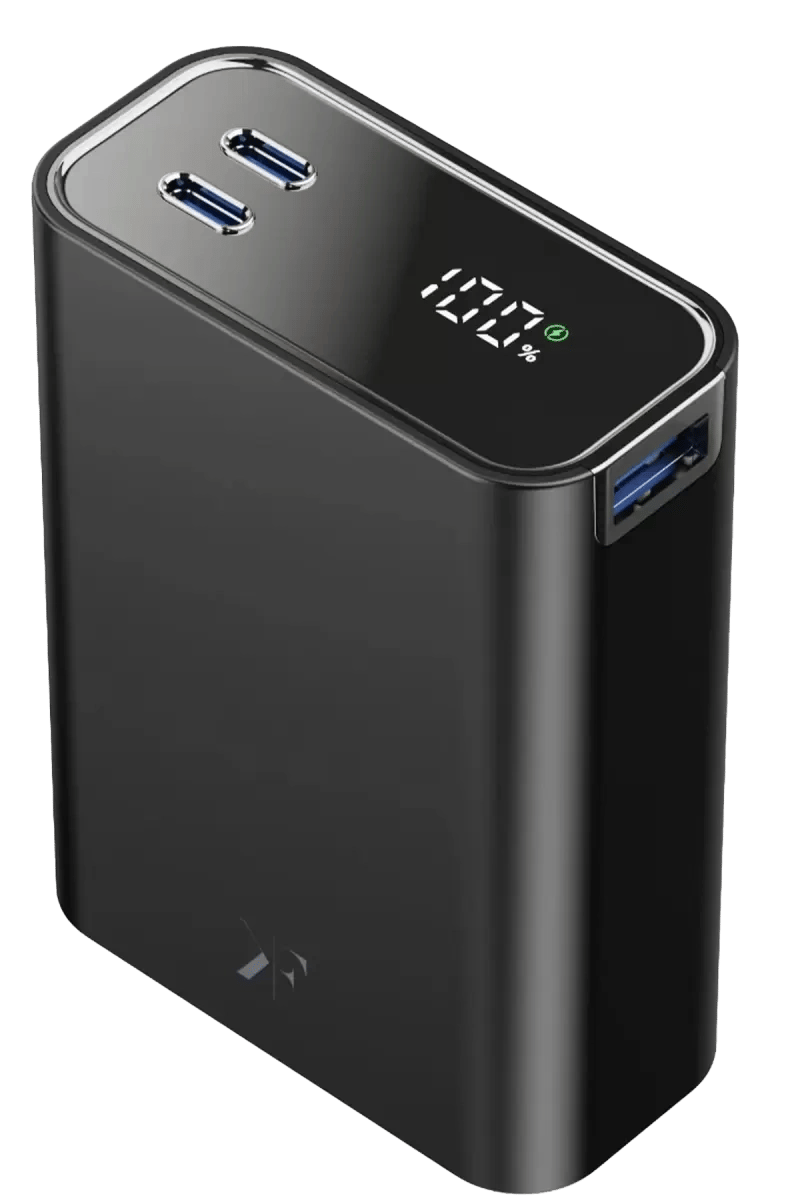 PW501 20.000 mAh Dijital Göstergeli 2 Adet 45W Type-C ve 22.5W USB Çıkışlı Şarj PD Hızlı Şarj Powerbank - Siyah