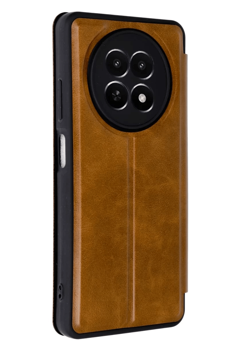 Realme 12 5G Kılıf Flip Cover - Taba