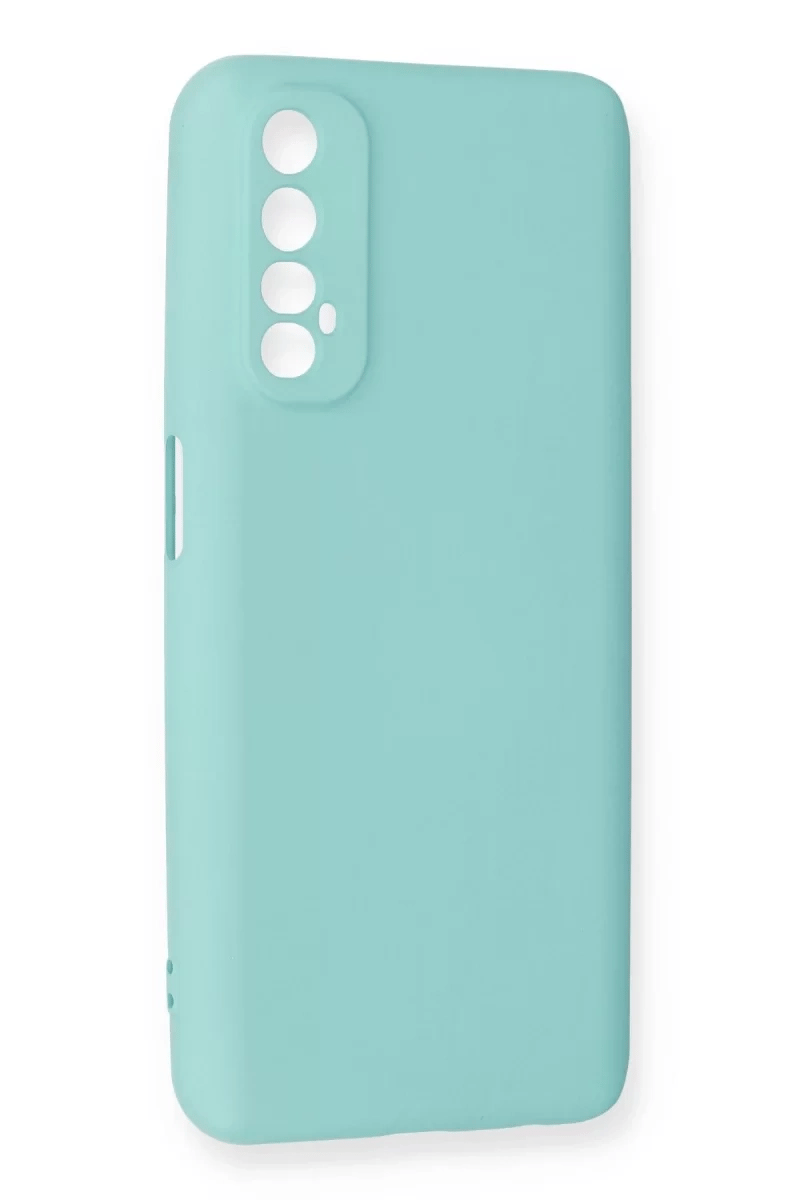 Realme 7 Kılıf Nano içi Kadife Silikon - Turkuaz