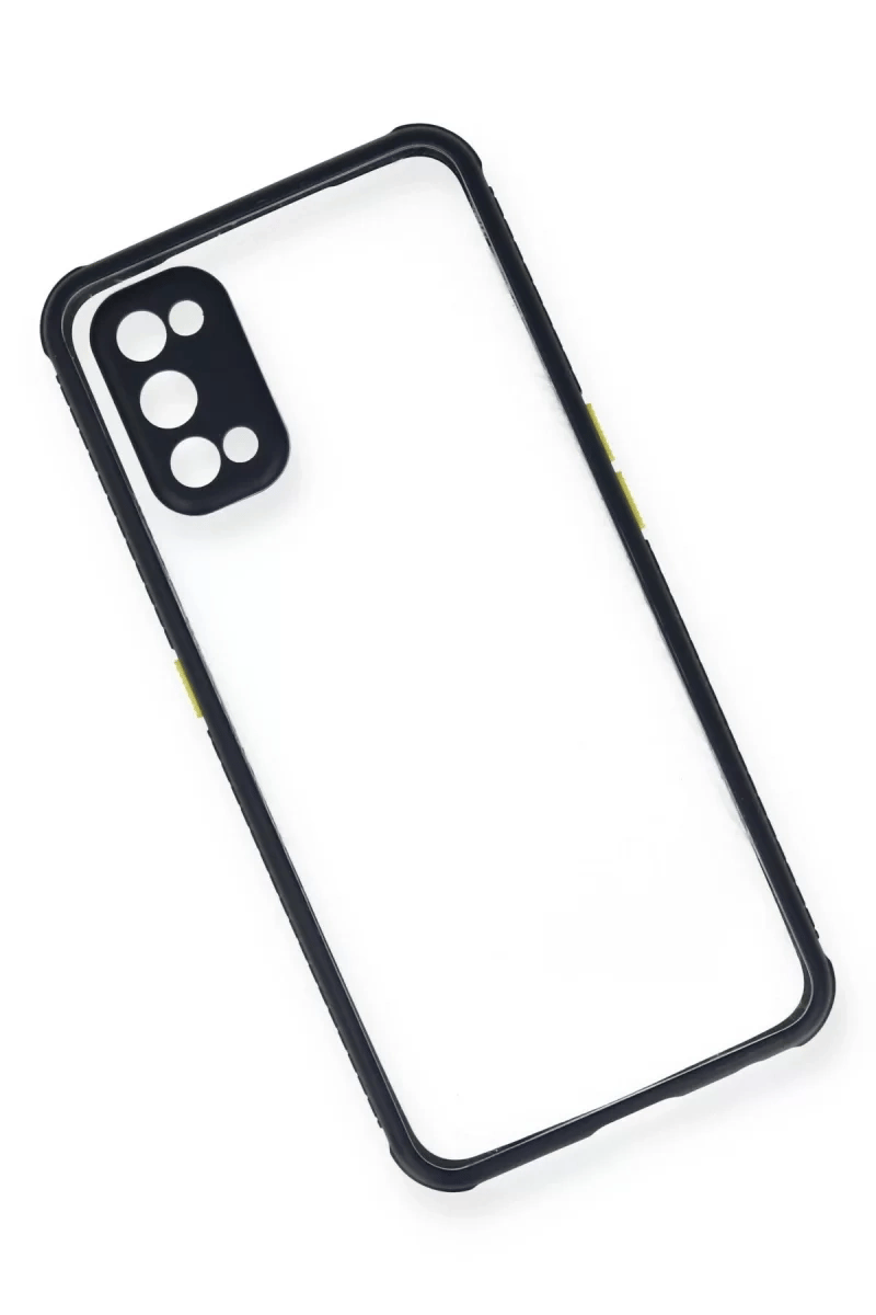 Realme 7 Pro Kılıf Miami Şeffaf Silikon - Lacivert