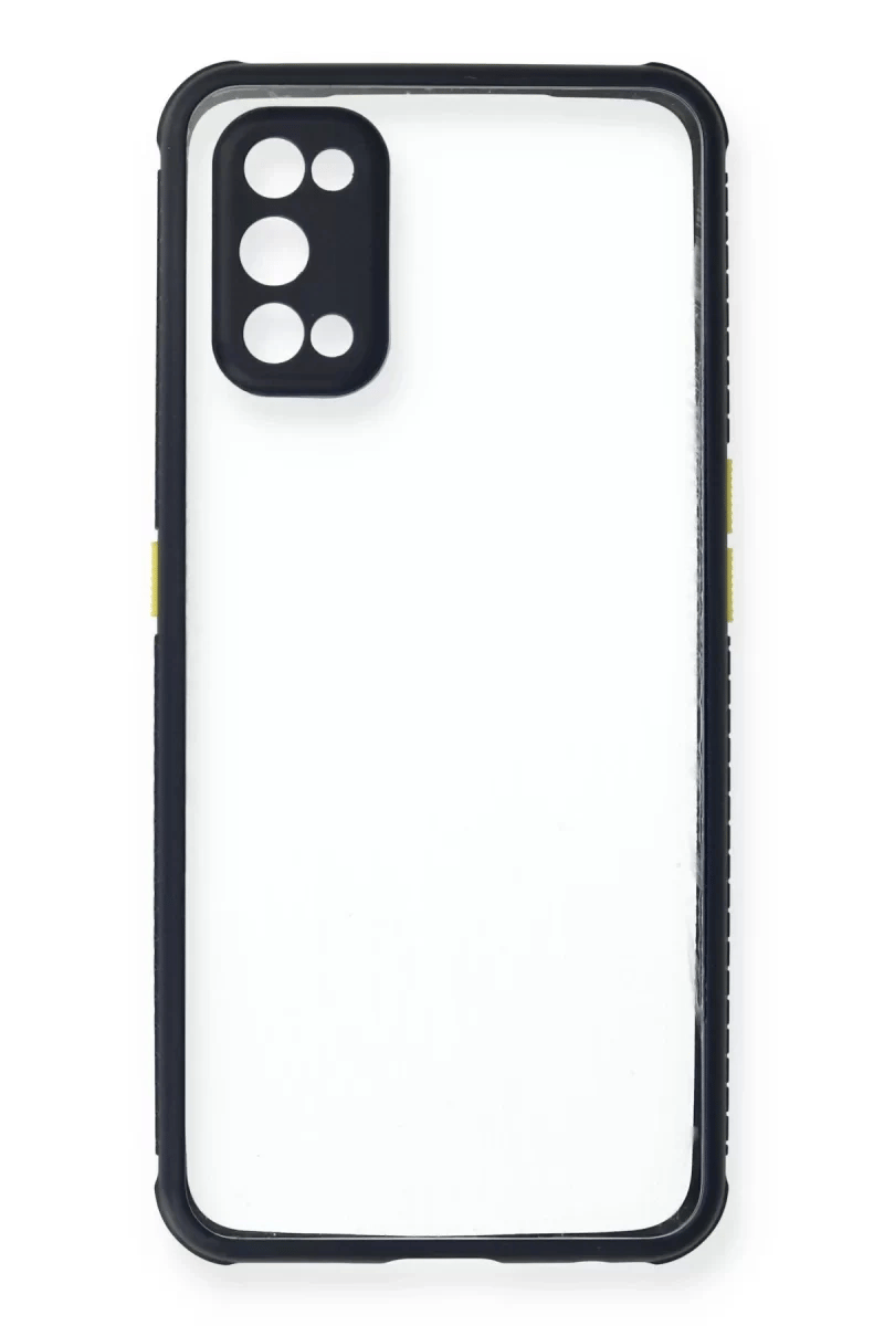 Realme 7 Pro Kılıf Miami Şeffaf Silikon - Lacivert