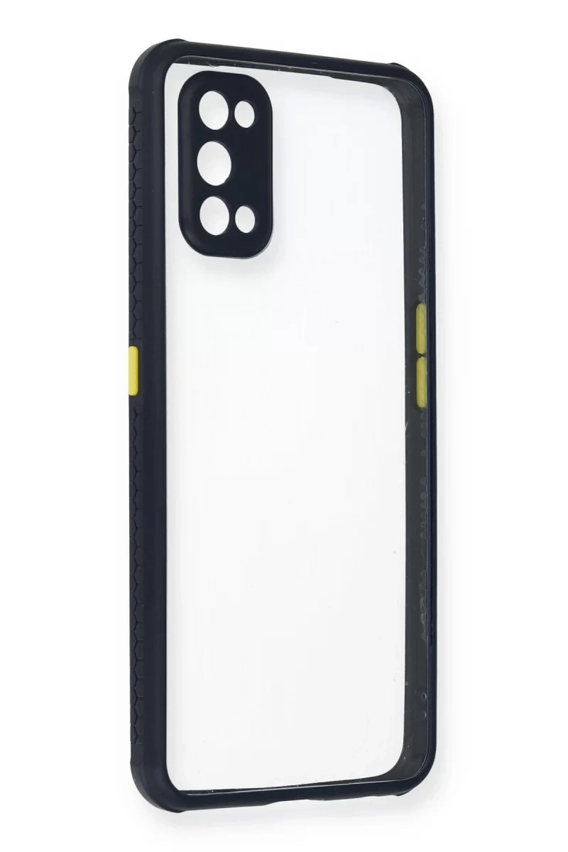 Realme 7 Pro Kılıf Miami Şeffaf Silikon - Lacivert