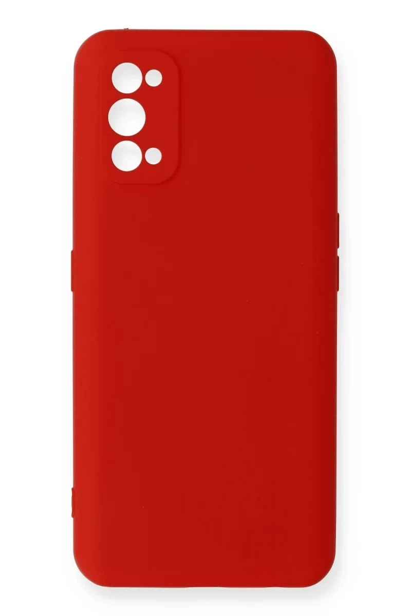 Realme 7 Pro Kılıf Nano içi Kadife Silikon - Kırmızı
