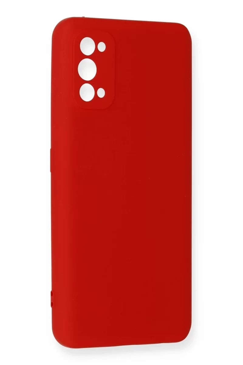 Realme 7 Pro Kılıf Nano içi Kadife Silikon - Kırmızı