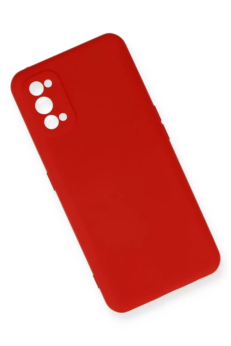 Realme 7 Pro Kılıf Nano içi Kadife Silikon - Kırmızı