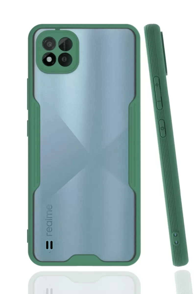Realme C11 2021 Kılıf Platin Silikon - Yeşil