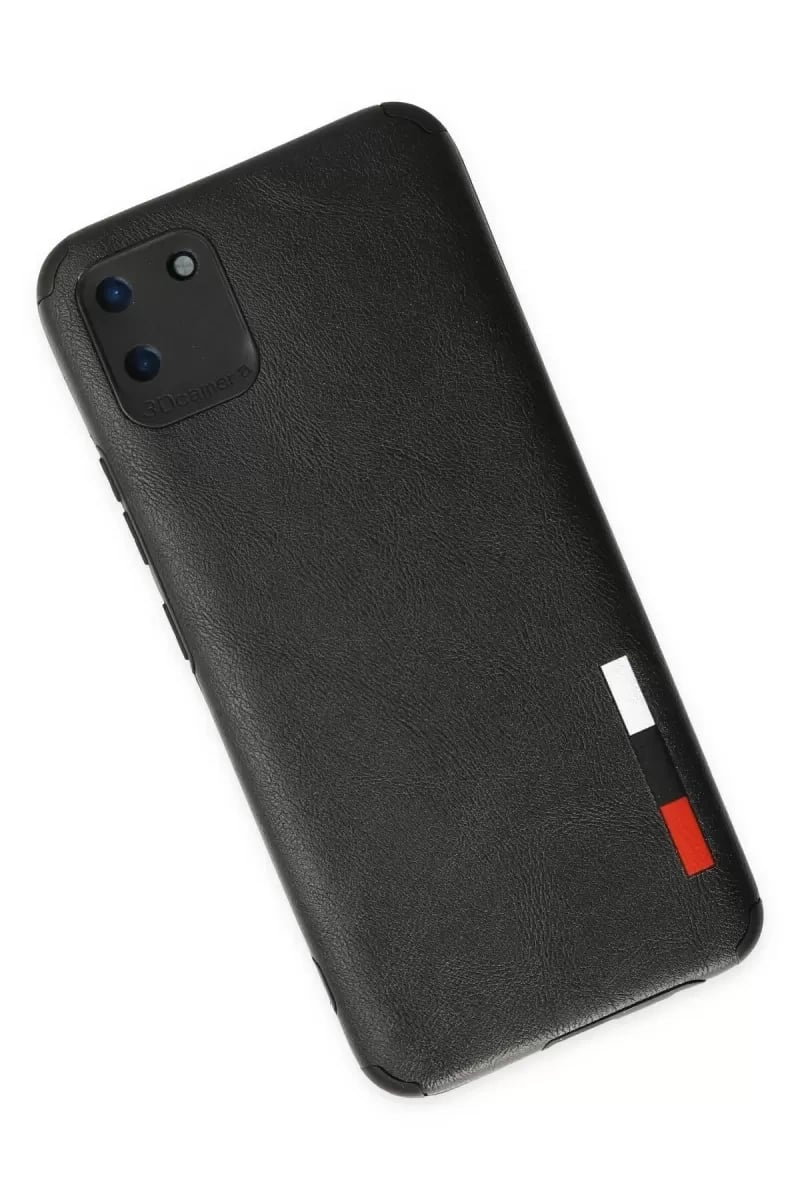 Realme C11 Kılıf Loop Deri Silikon - Siyah