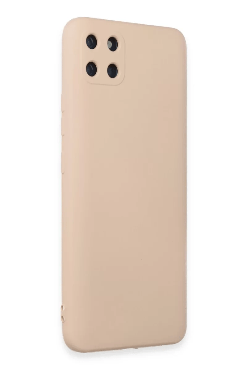 Realme C11 Kılıf Nano içi Kadife Silikon - Pudra