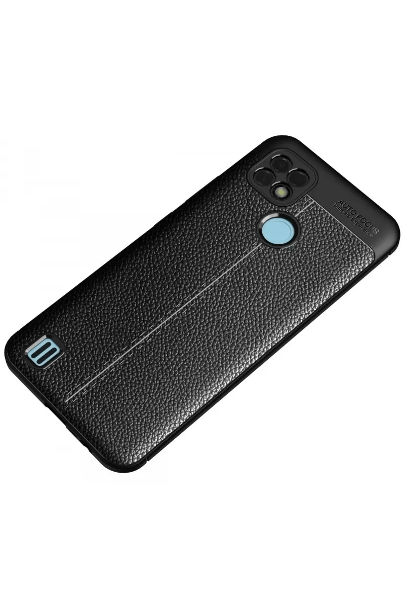 Realme C21 Kılıf Auto Focus Kapak - Siyah