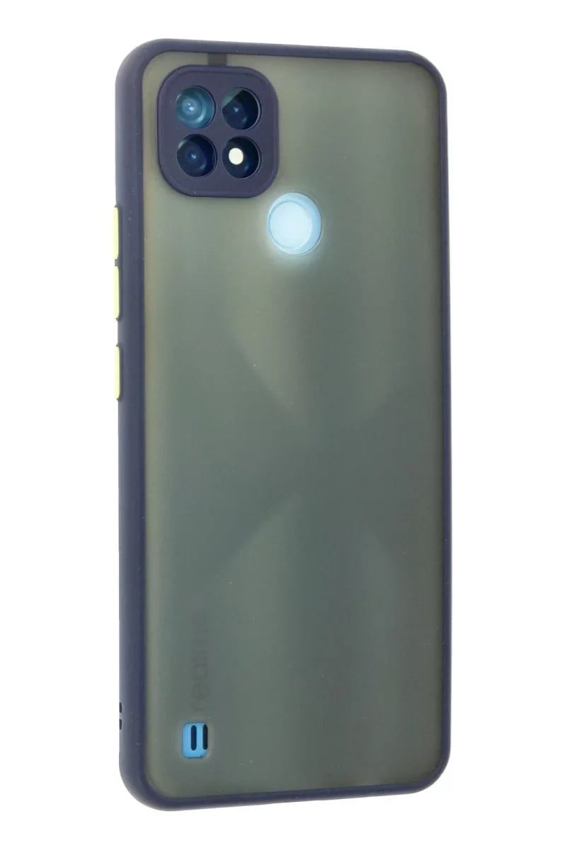 Realme C21 Kılıf Montreal Silikon Kapak - Lacivert