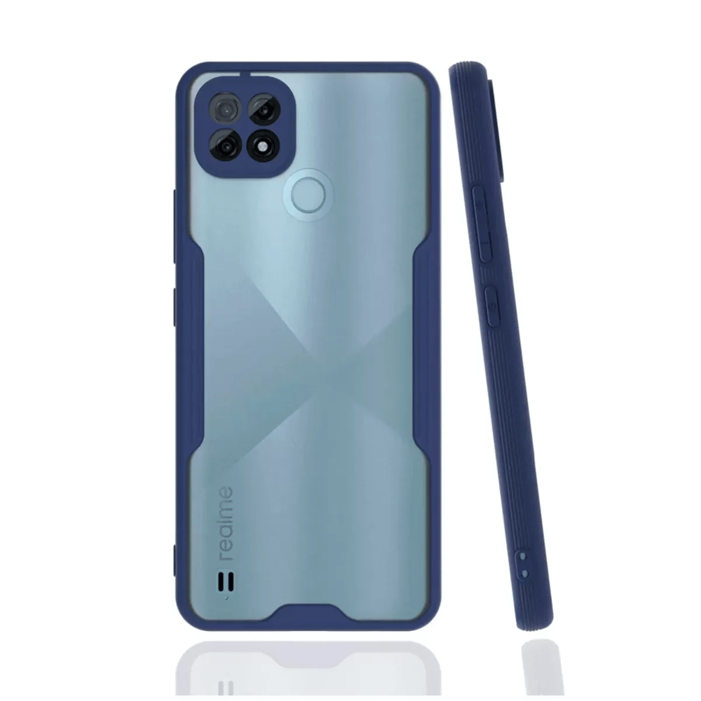 Realme C21 Kılıf Platin Silikon - Lacivert