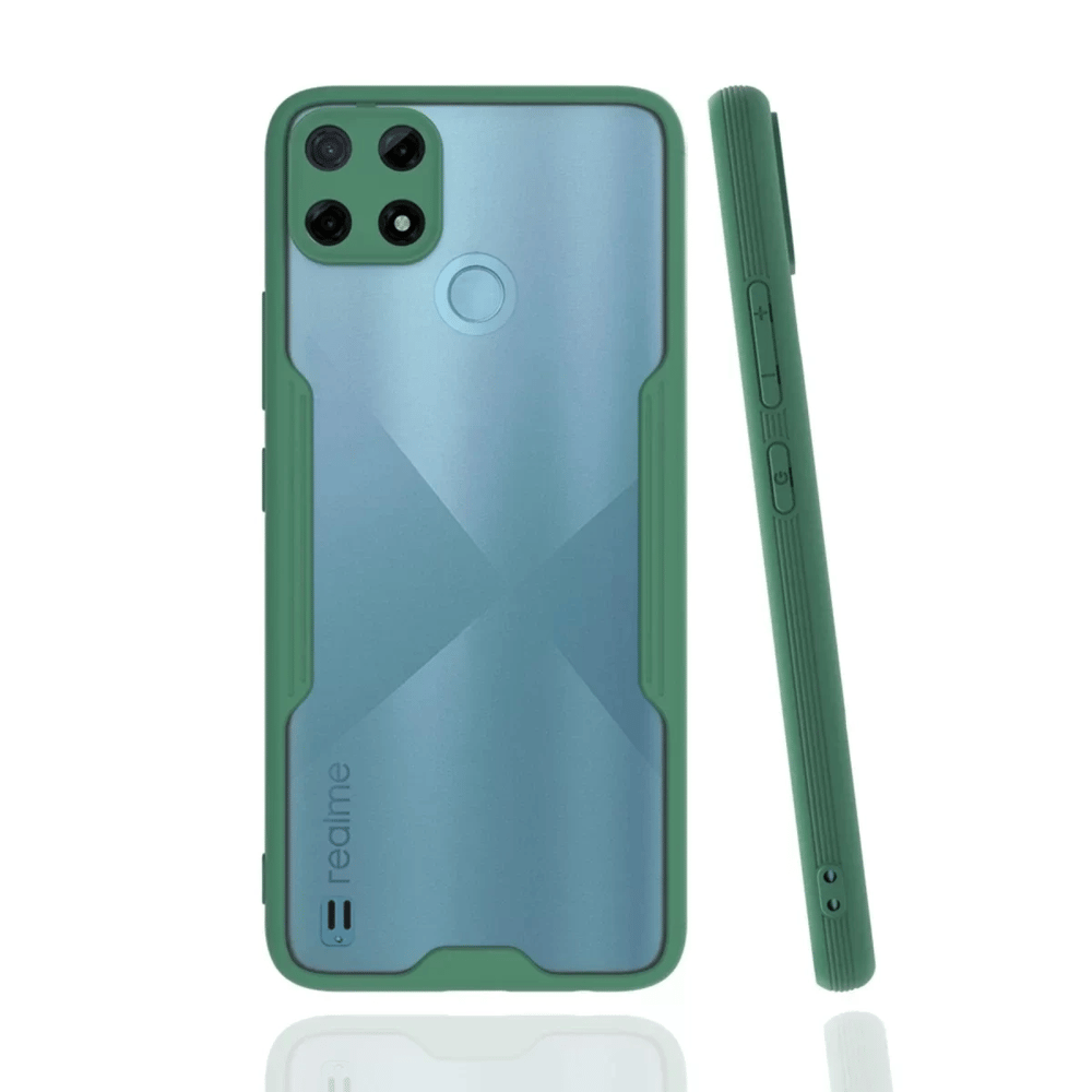 Realme C25Y Kılıf Platin Silikon - Yeşil