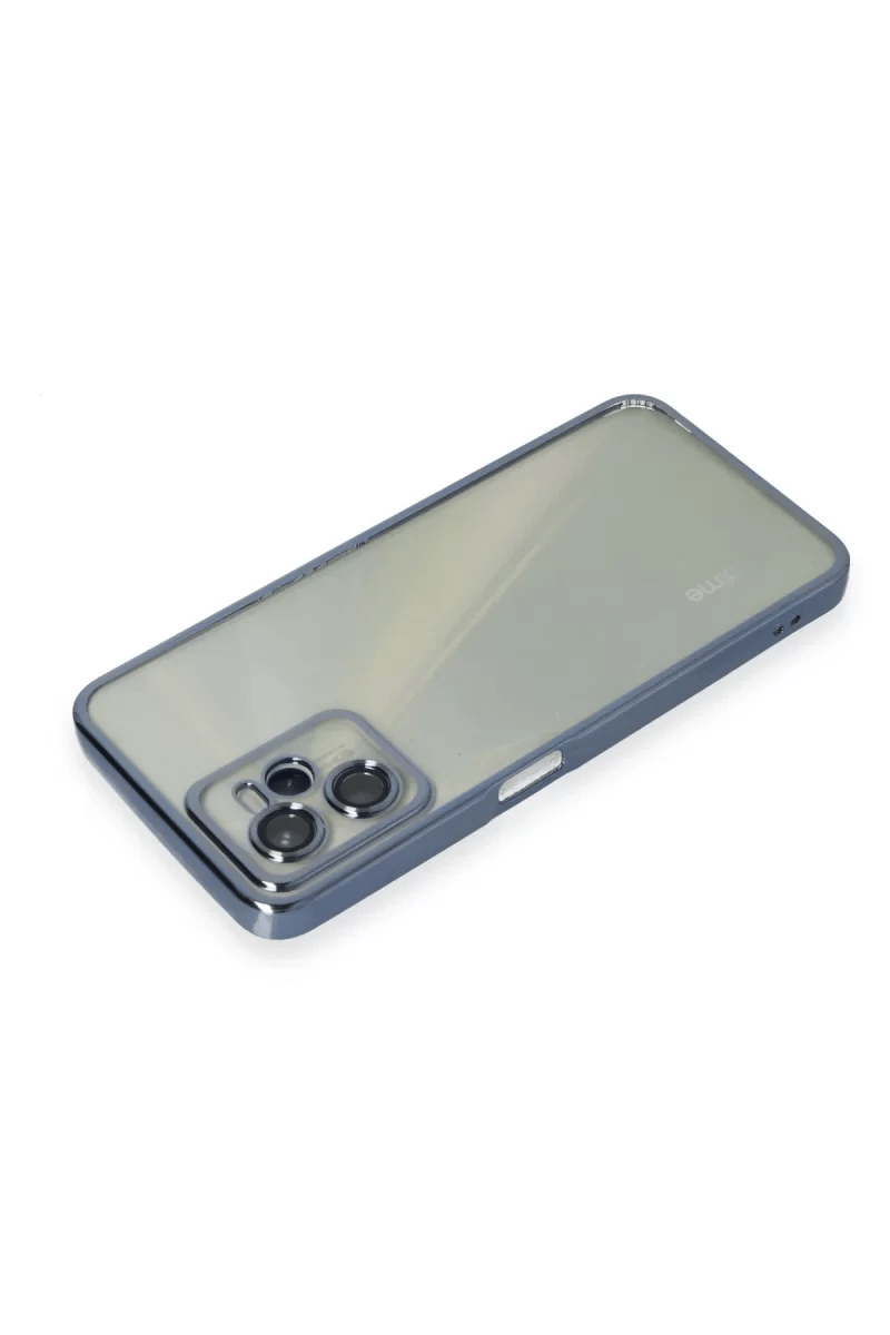 Realme C35 Kılıf Lensli Silikon - Açık Mavi