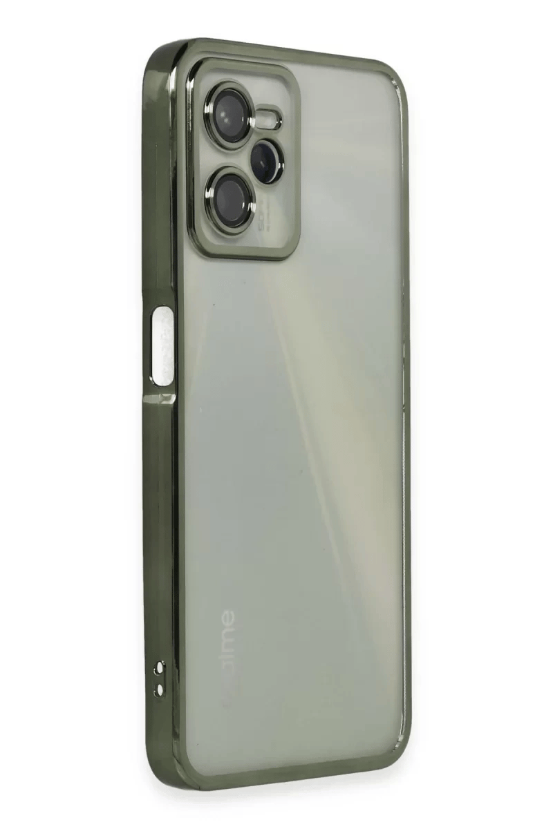 Realme C35 Kılıf Lensli Silikon - Yeşil