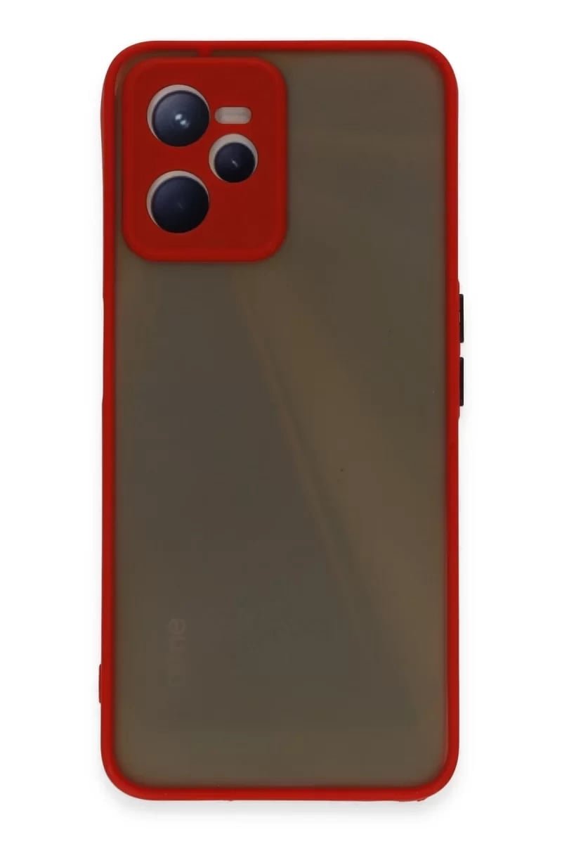 Realme C35 Kılıf Montreal Silikon Kapak - Kırmızı