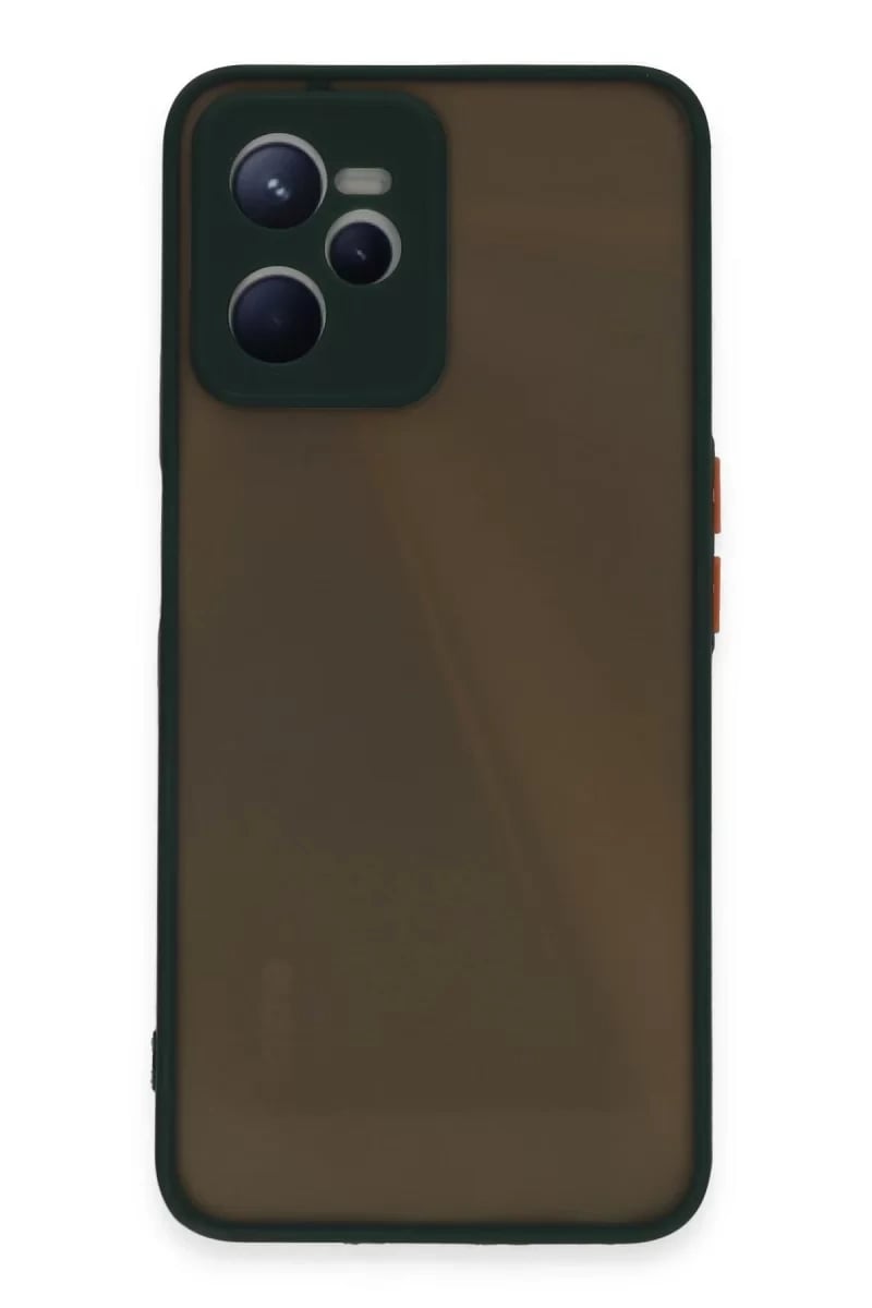 Realme C35 Kılıf Montreal Silikon Kapak - Yeşil