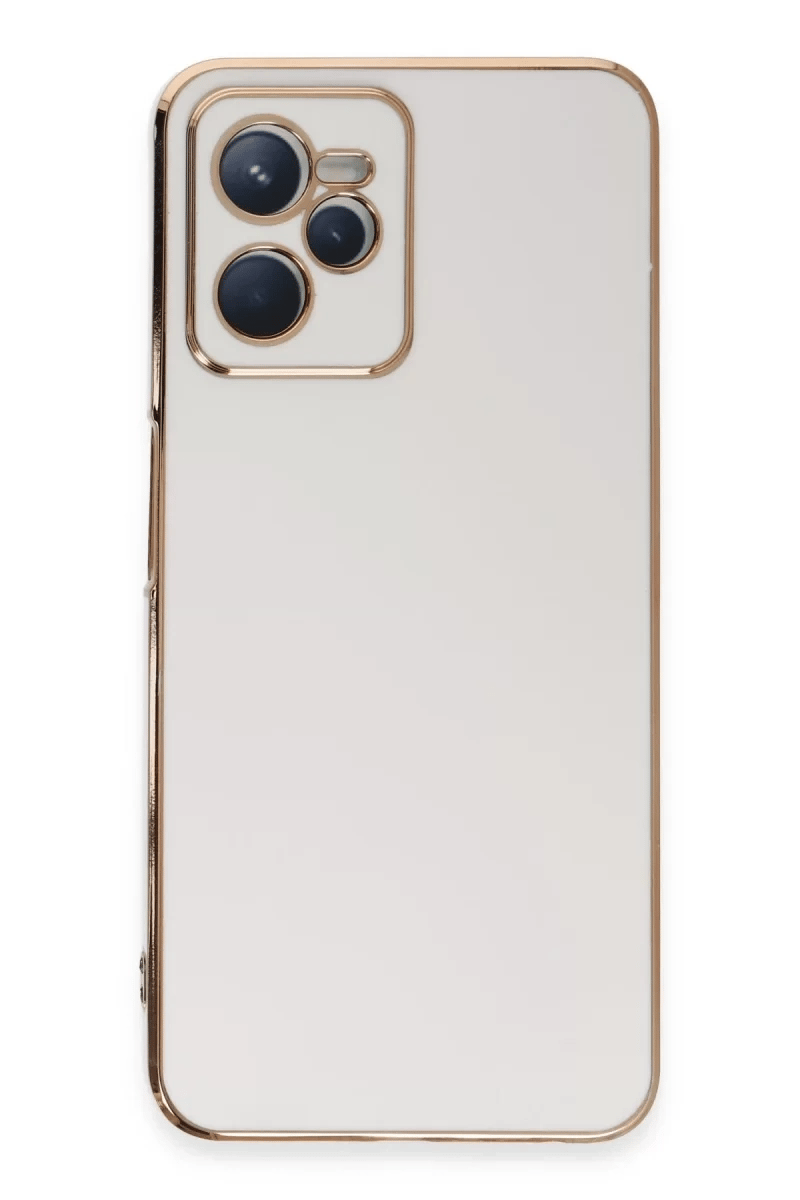 Realme C35 Kılıf Volet Silikon - Beyaz