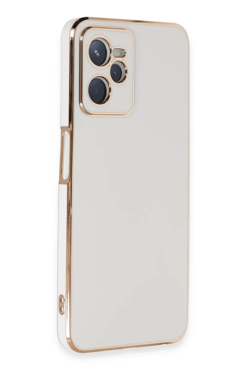 Realme C35 Kılıf Volet Silikon - Beyaz