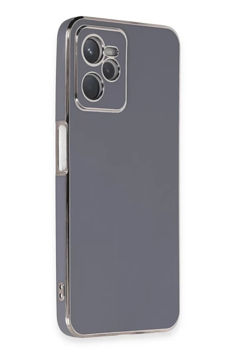 Realme C35 Kılıf Volet Silikon - Mavi