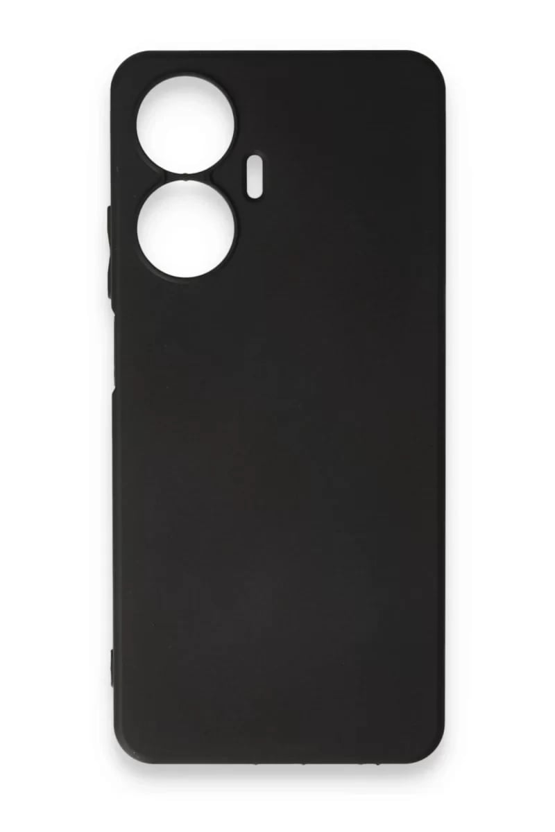 Realme C55 Kılıf First Silikon - Siyah