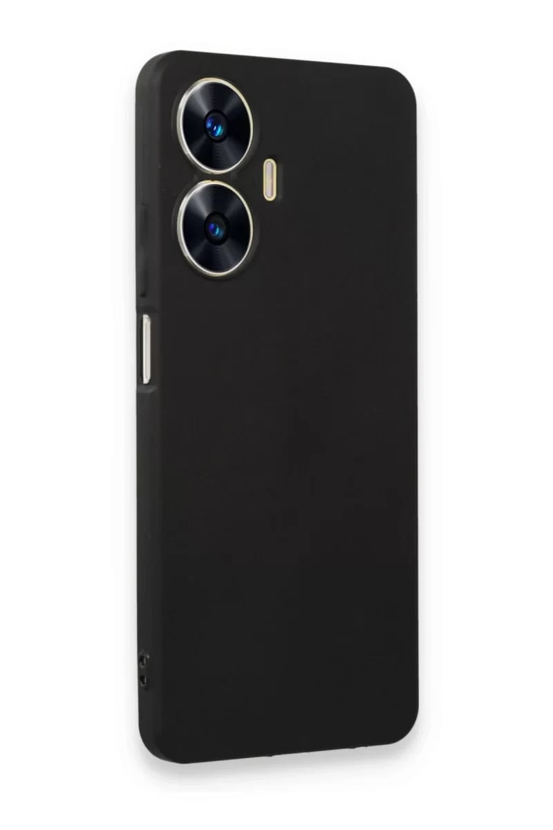 Realme C55 Kılıf First Silikon - Siyah