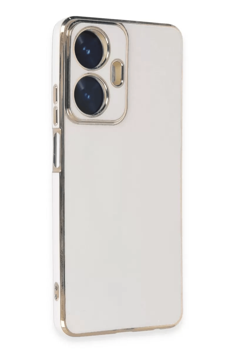 Realme C55 Kılıf Volet Silikon - Beyaz