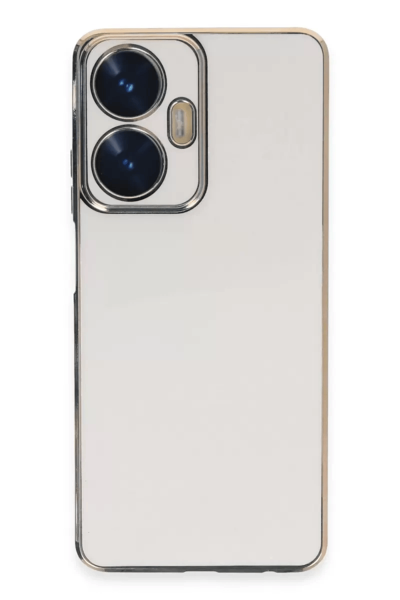 Realme C55 Kılıf Volet Silikon - Beyaz