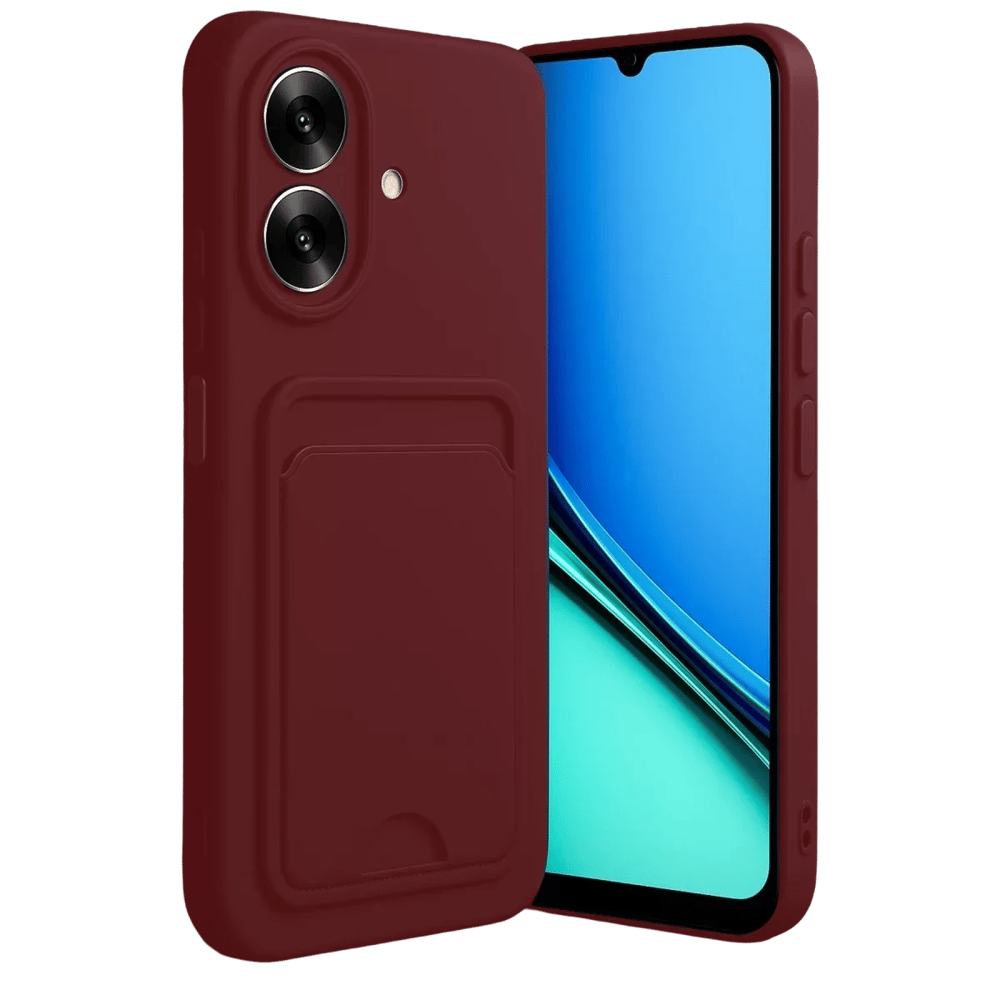 Realme Note 60 Kelvin Kartvizitli Silikon - Bordo