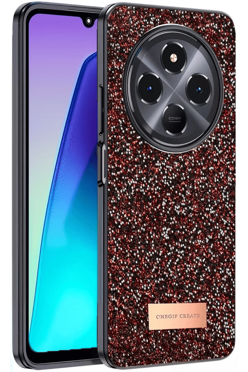 Redmi 14C Bright Simli Kapak - Derin Mor