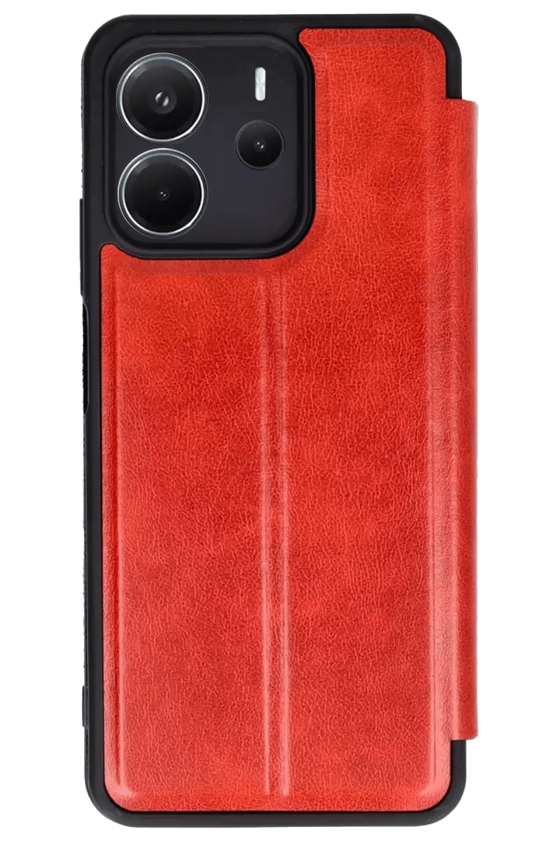 Redmi Note 14 4G Kılıf Flip Cover - Kırmızı