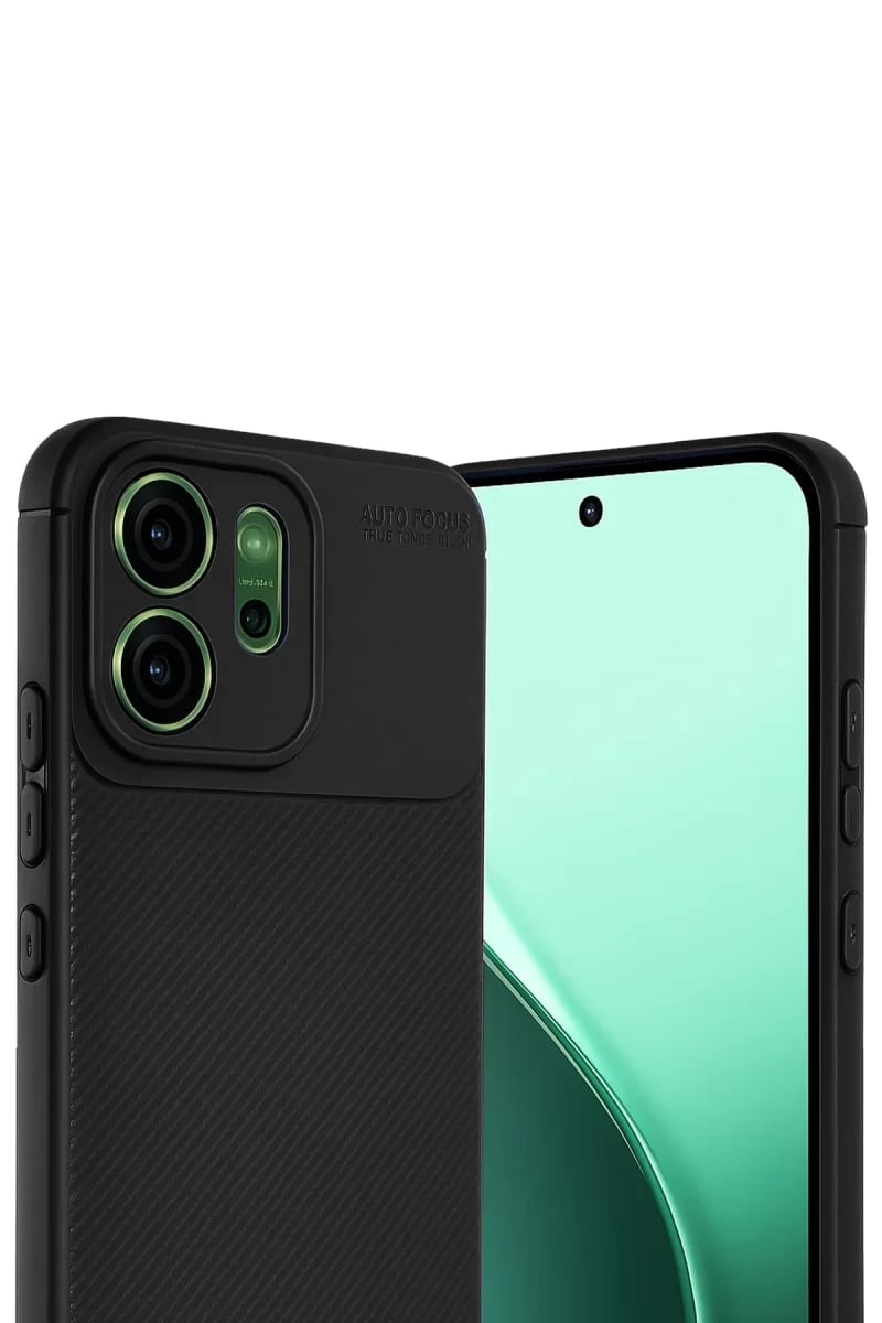 Reno 14F Auto Focus Karbon Kapak - Siyah