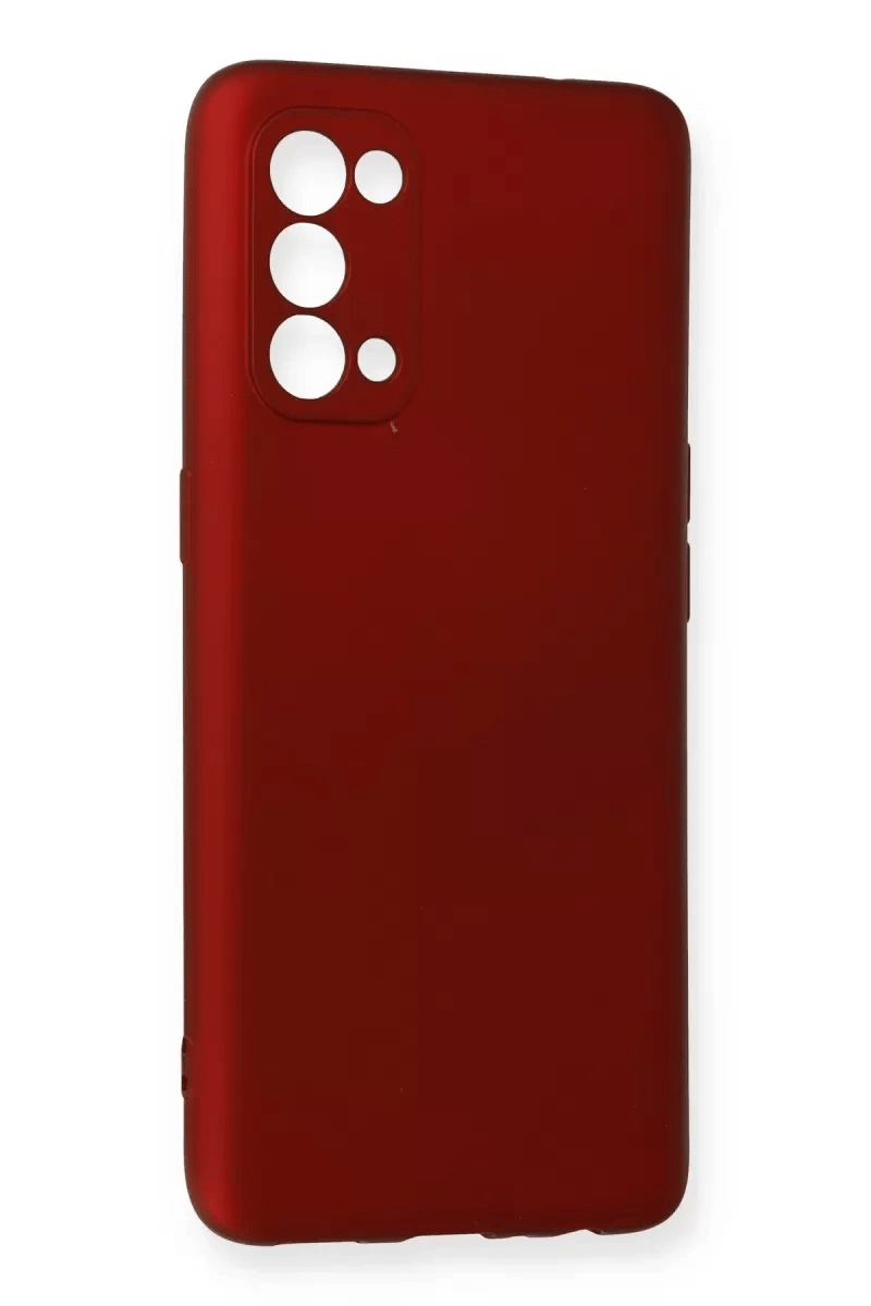 Reno 5 Kılıf First Silikon - Bordo