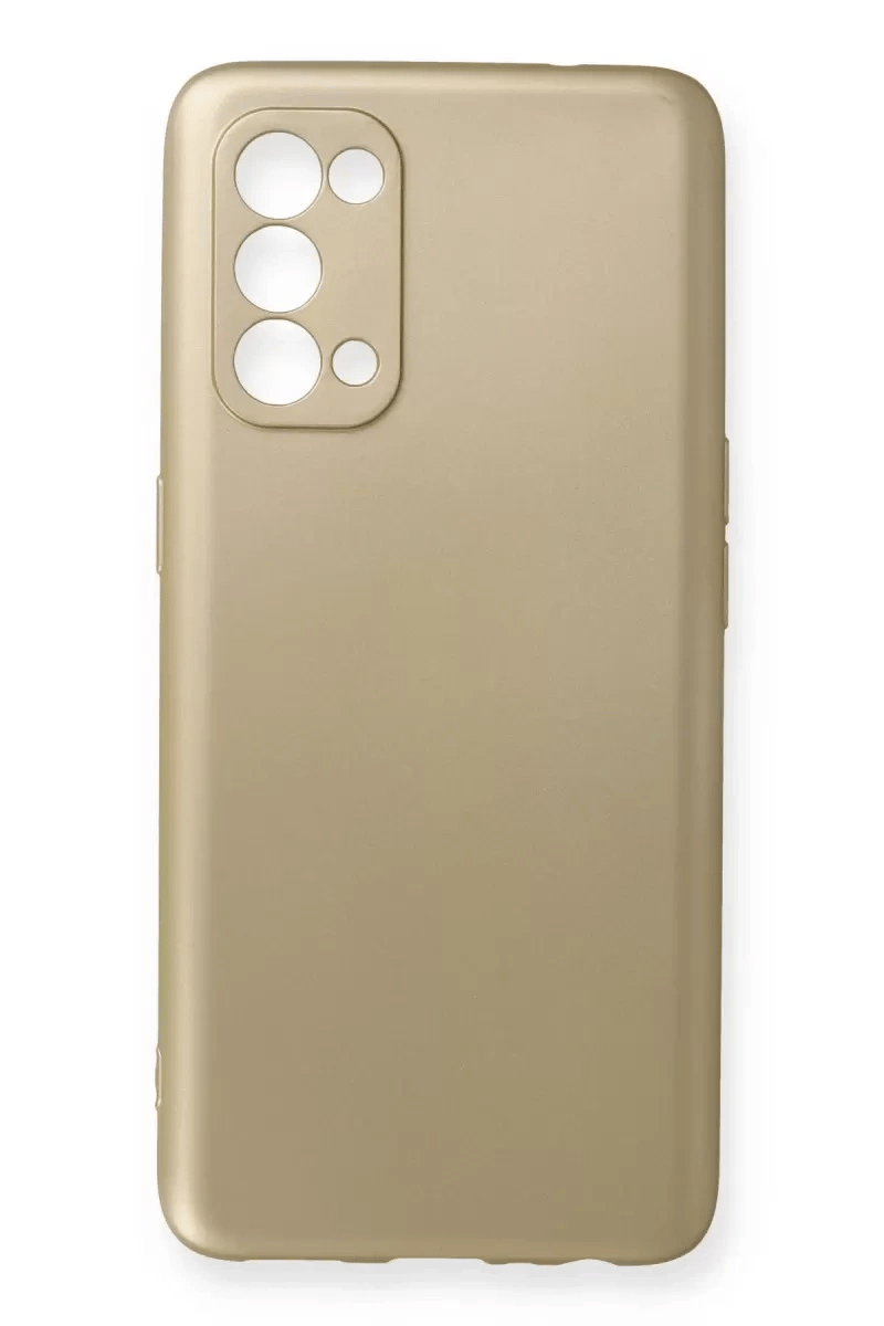Reno 5 Kılıf First Silikon - Gold