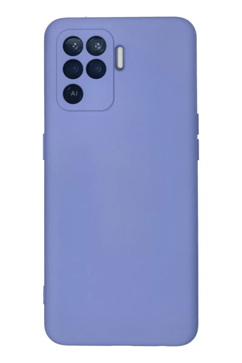 Reno 5 Lite Kılıf Nano içi Kadife Silikon - Lila