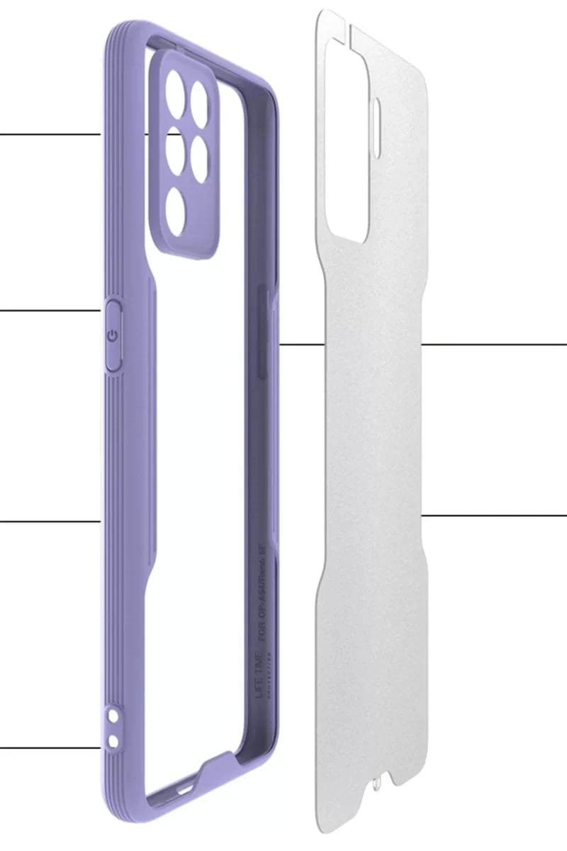 Reno 5 Lite Kılıf Platin Silikon - Sarı