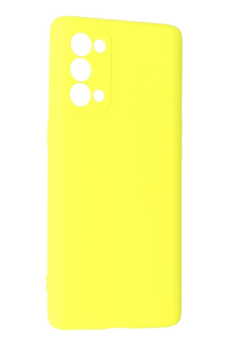Reno 5 Pro Kılıf First Silikon - Sarı