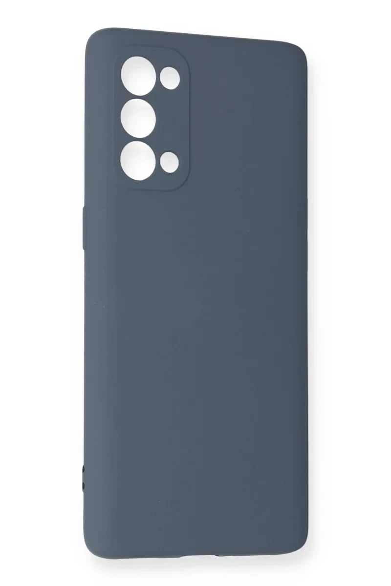 Reno 5 Pro Kılıf Nano içi Kadife Silikon - Gri