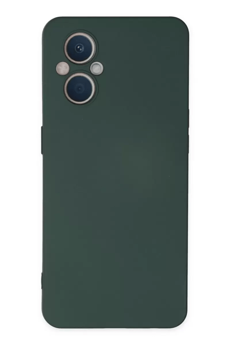 Reno 7 Lite Kılıf Nano içi Kadife Silikon - Koyu Yeşil