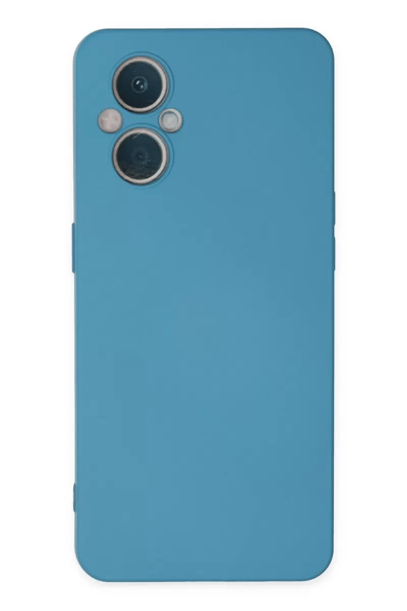 Reno 7 Lite Kılıf Nano içi Kadife Silikon - Mavi