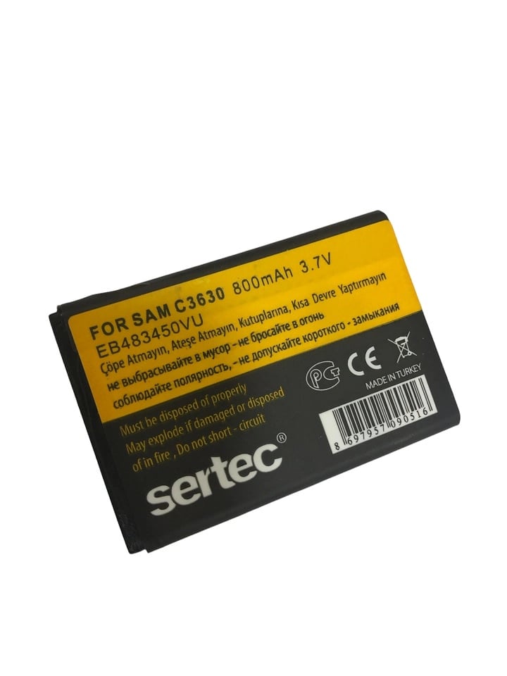 SERTEC - Samsung C3630 uyumlu Batarya