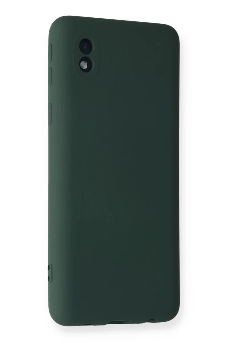 Samsung Galaxy A01 Core Kılıf Nano içi Kadife Silikon - Koyu Yeşil