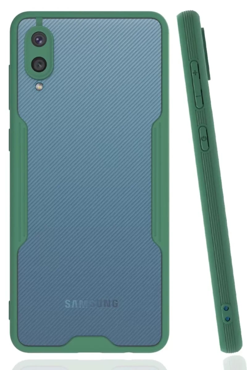Samsung Galaxy A02 Kılıf Platin Silikon - Yeşil