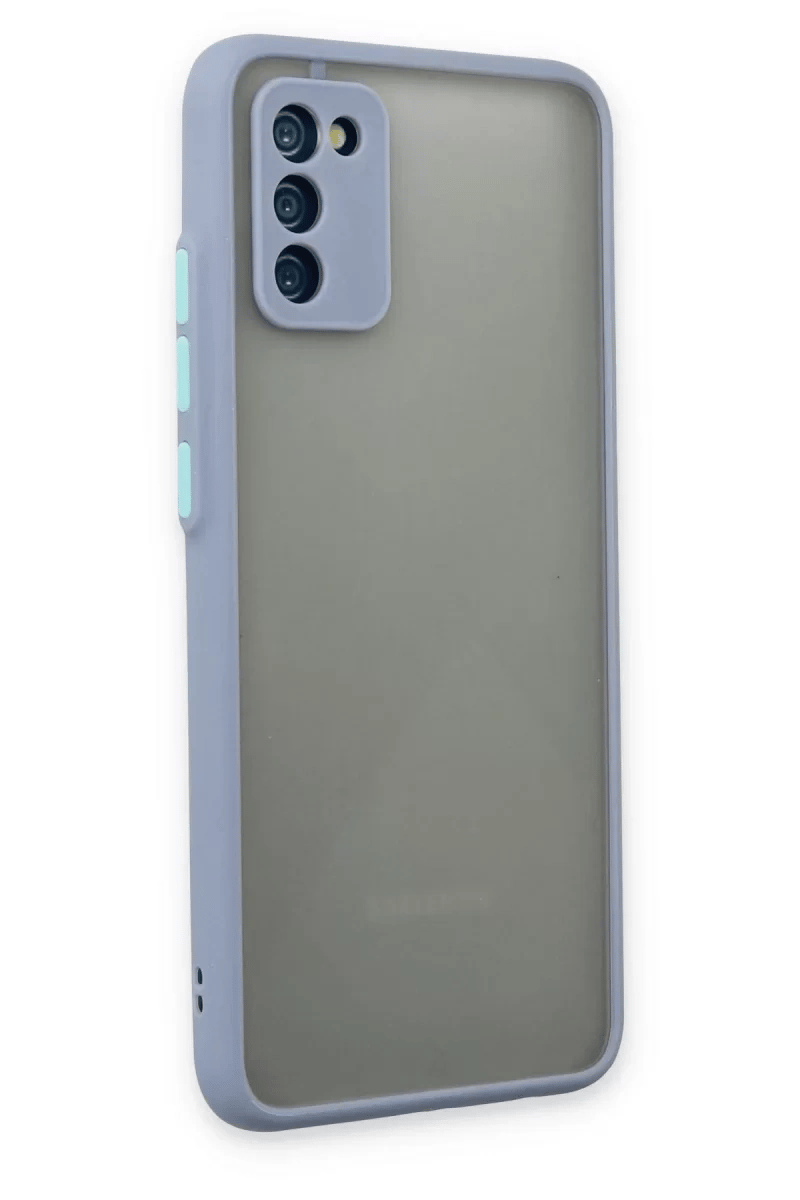 Samsung Galaxy A02S Kılıf Montreal Silikon Kapak - Gri