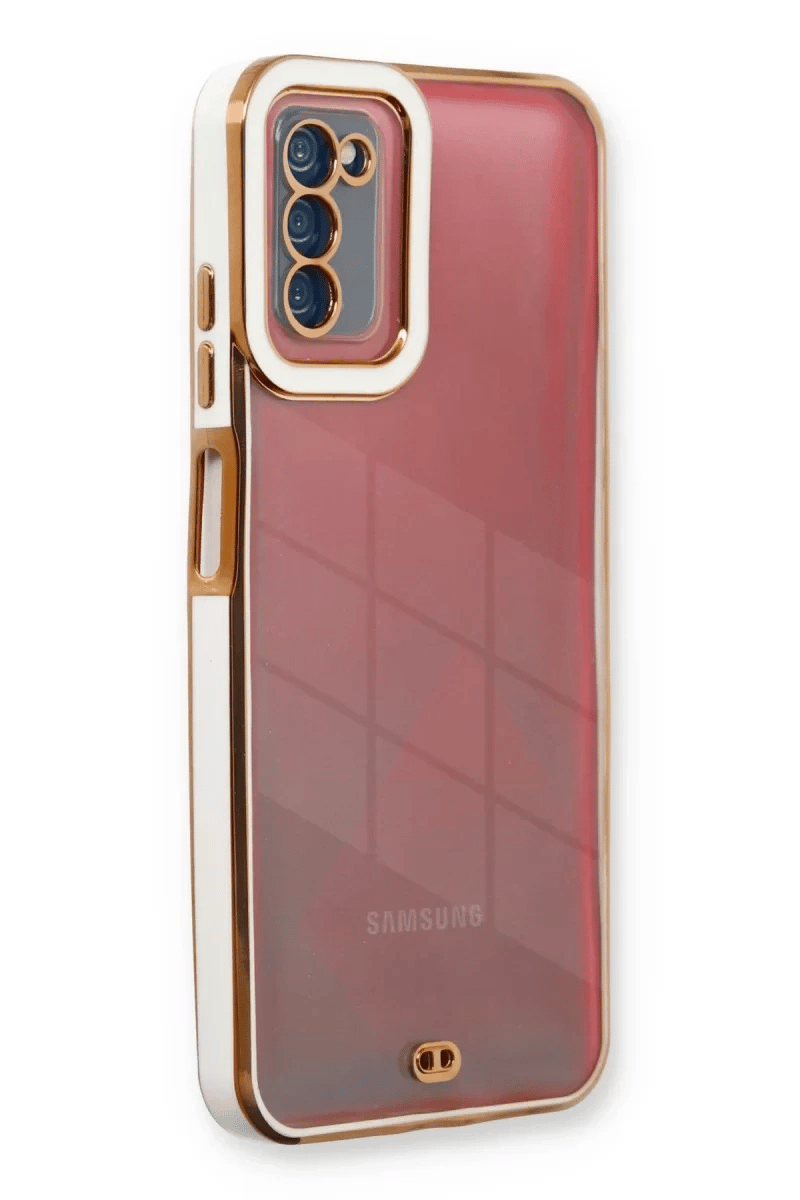 Samsung Galaxy A03S Kılıf Liva Lens Silikon - Beyaz