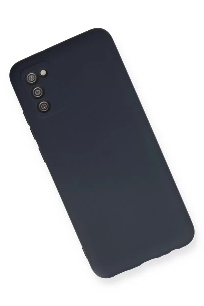 Samsung Galaxy A03S Kılıf Nano içi Kadife Silikon - Lacivert