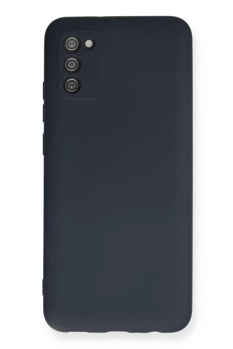 Samsung Galaxy A03S Kılıf Nano içi Kadife Silikon - Lacivert