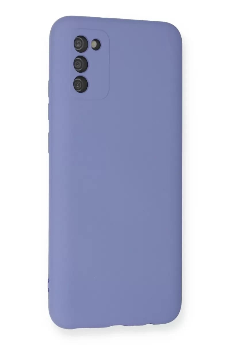 Samsung Galaxy A03S Kılıf Nano içi Kadife Silikon - Lila