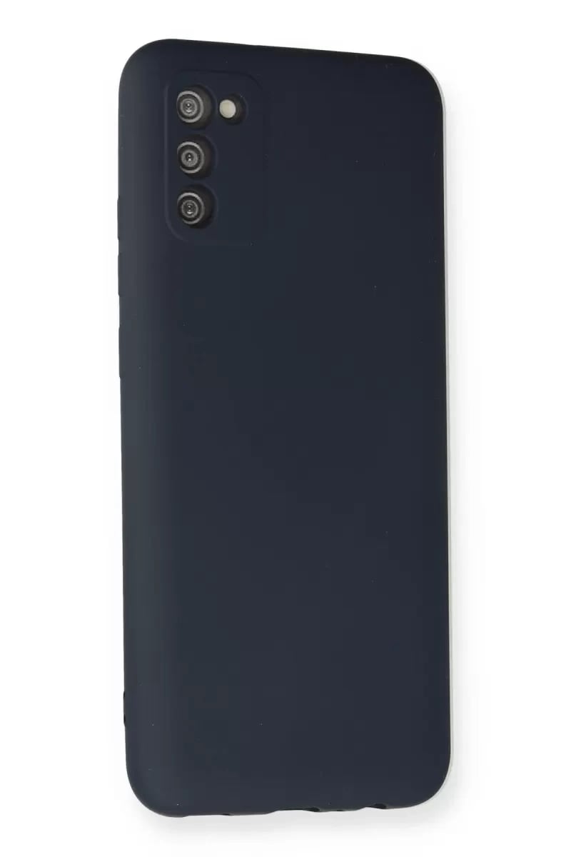 Samsung Galaxy A03S Kılıf Nano içi Kadife Silikon - Lacivert