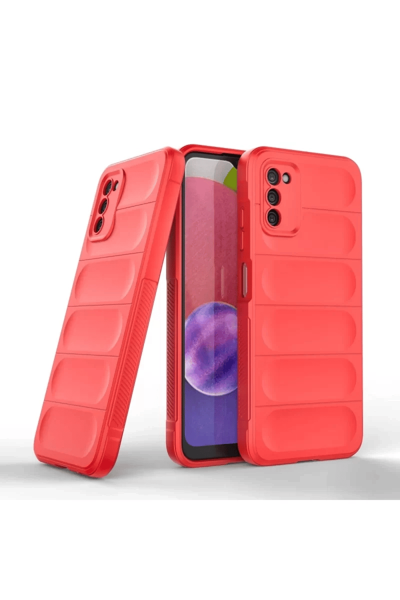 Samsung Galaxy A03S Kılıf Optimum Silikon - Kırmızı